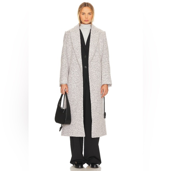 L'Academie Jackets & Blazers - Alaiya Coat L’Academie Wool Black and White Long Coat Size Small